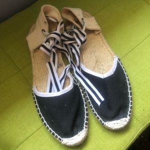 Black and White Espadrilles